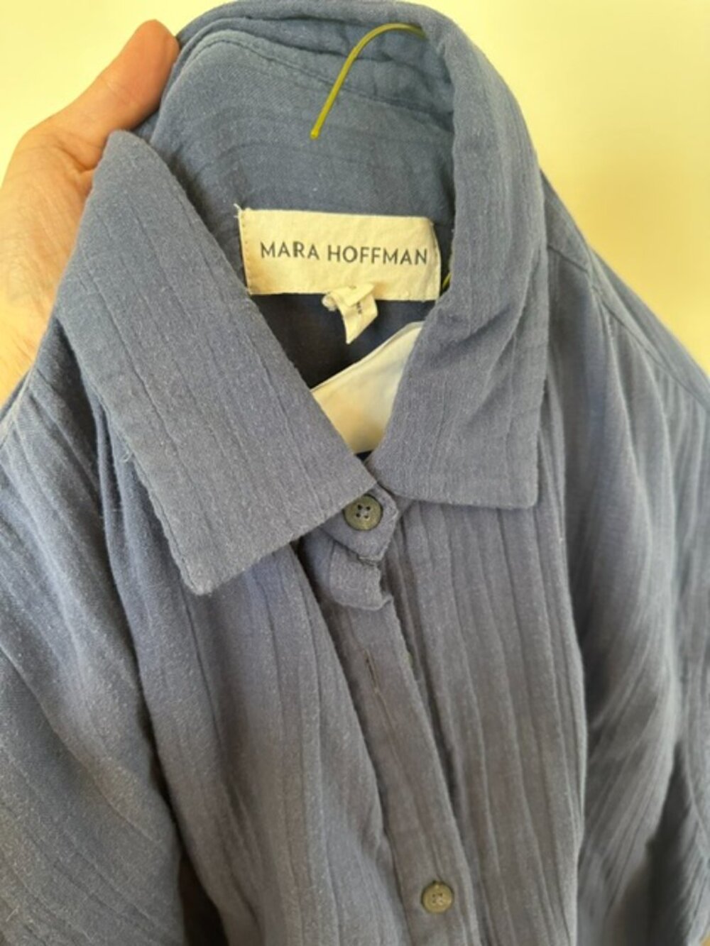 Mara Hoffman Blue Shirtdress, Size S, 100% Organic Cotton - Picture 3 of 3